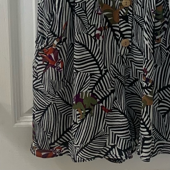 Zara Fun Jungle Animal Print Shorts Romper Women’s Medium - Picture 13 of 16